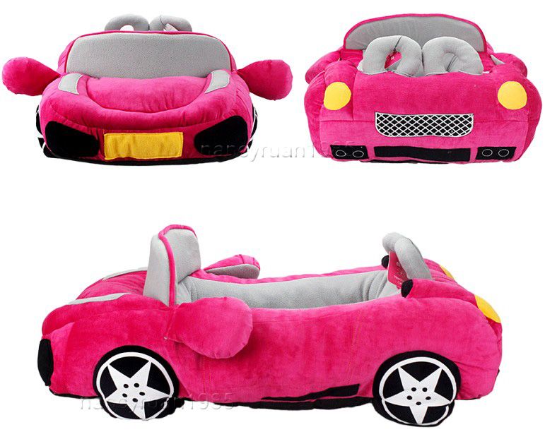New Soft and Warm Pet Dog Cat Sport Car Bed House Sofa Bed Kennel Yellow Size S eBay